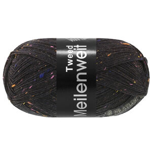 Lana Grossa MEILENWEIT 100g Tweed | 186-kolsvart