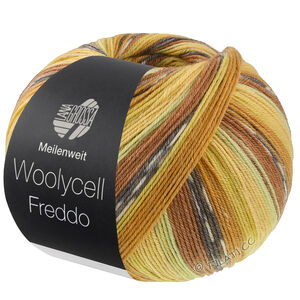 Lana Grossa MEILENWEIT 100g Woolycell Freddo | 6048-nougat/ocker/senap/ökengul/kiwi/mörk grå/ljus grå