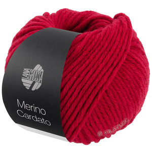 Lana Grossa MERINO CARDATO | 05-mörk röd