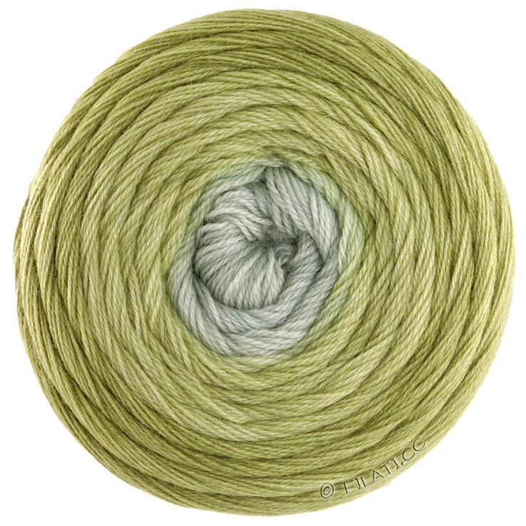 Lana Grossa MERINO LACE AQUARELL | 01-oliv/ljus oliv/gröngrå