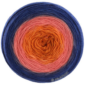 Lana Grossa MERINO LACE AQUARELL | 07-orange/nejlikerosa/mörk blå