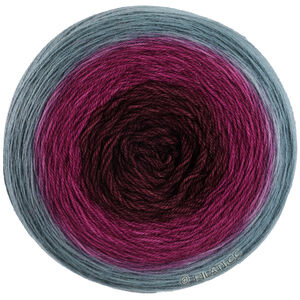 Lana Grossa MERINO LACE AQUARELL | 08-blågrå/vinröd/burgund