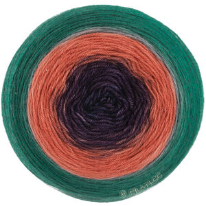 Lana Grossa MERINO LACE AQUARELL | 09-mörk brun/terrakotta/mörk petrol