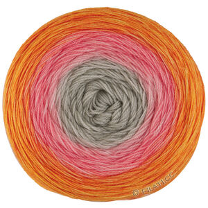 Lana Grossa MERINO LACE AQUARELL | 13-gråbeige/lax/ljung/orange