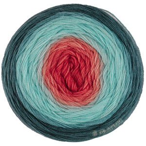 Lana Grossa MERINO LACE AQUARELL | 16-laxorange/turkos/grå/petrol