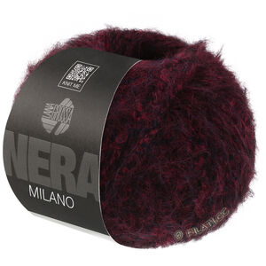 Lana Grossa MILANO (Nera) | 12-mörk röd/svart melerad
