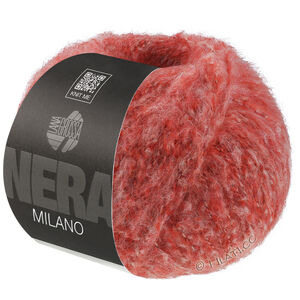 Lana Grossa MILANO (Nera) | 14-ljus röd melerad