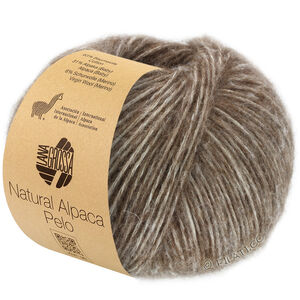 Lana Grossa NATURAL ALPACA Pelo | 008-mörk brun melerad