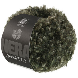 Lana Grossa ORSETTO Moulinè (Nera) | 108-skogsgrön/grågrön