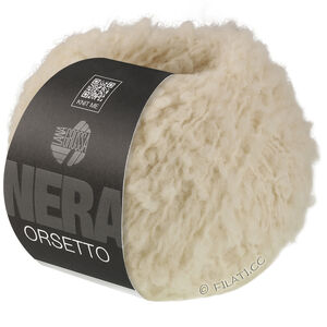 Lana Grossa ORSETTO (Nera) | 16-råvit