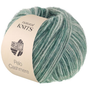 Lana Grossa PELO CASHMERE | 12-skogsgrön/råvit