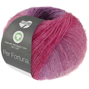 Lana Grossa PER FORTUNA DÉGRADÉ (GOTS) | 105-lila/aubergine/röd/mörk röd