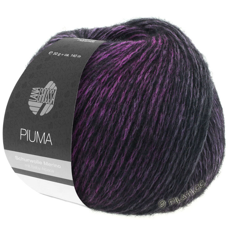 Lana Grossa PIUMA | 01-lila/pastellrosa/svart