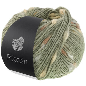 Lana Grossa POPCORN | 13-resedagrön/beige/kamel/nougat