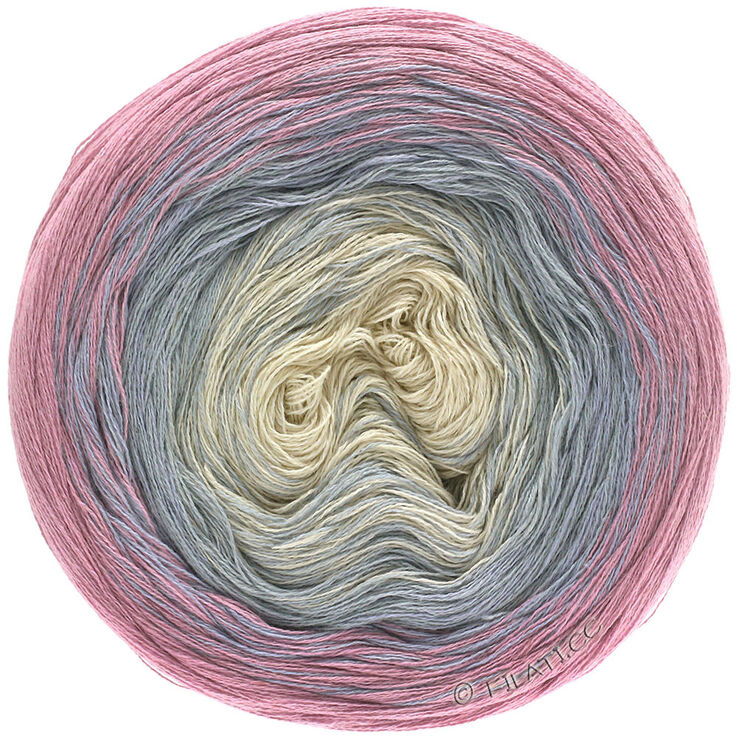 Lana Grossa SHADES OF COTTON LINEN | 701-rosa/grå/ljus grå/natur
