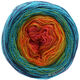 Lana Grossa SHADES OF MERINO COTTON | 601-terrakotta/orange/gul/gulgrön/turkos/marin