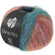 Lana Grossa SILKHAIR PRINT | 438-ljus röd/turkosblå/blåviolett/grön/grå