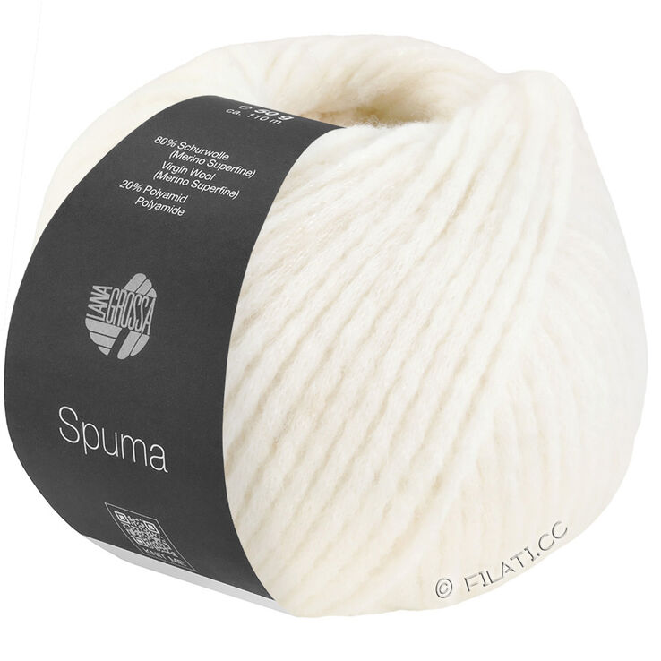 Lana Grossa SPUMA | 01-råvit