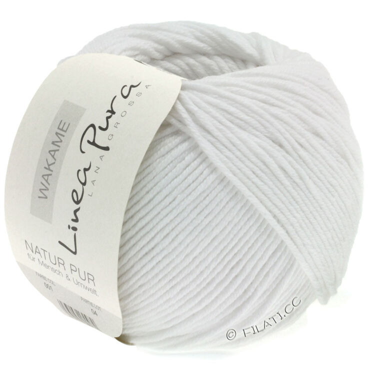 Lana Grossa WAKAME Uni/Print (Linea Pura) | 001-vit