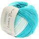 Lana Grossa WAKAME Uni/Print (Linea Pura) | 102-vit/ljus turkos/turkos