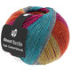 Lana Grossa MEILENWEIT 100g Yak Colorblock (ABOUT BERLIN) | 638-fuchsia/jade/grågrön/grågul/orange melerad