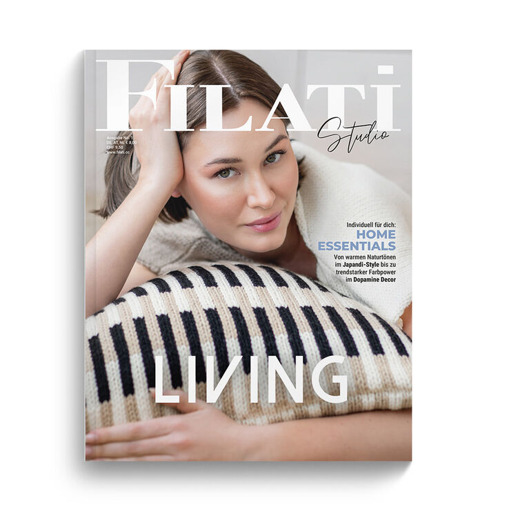 LIVING No. 1 - Magasin (DE) + Strikkeopskrifter (SE) från FILATI Studio