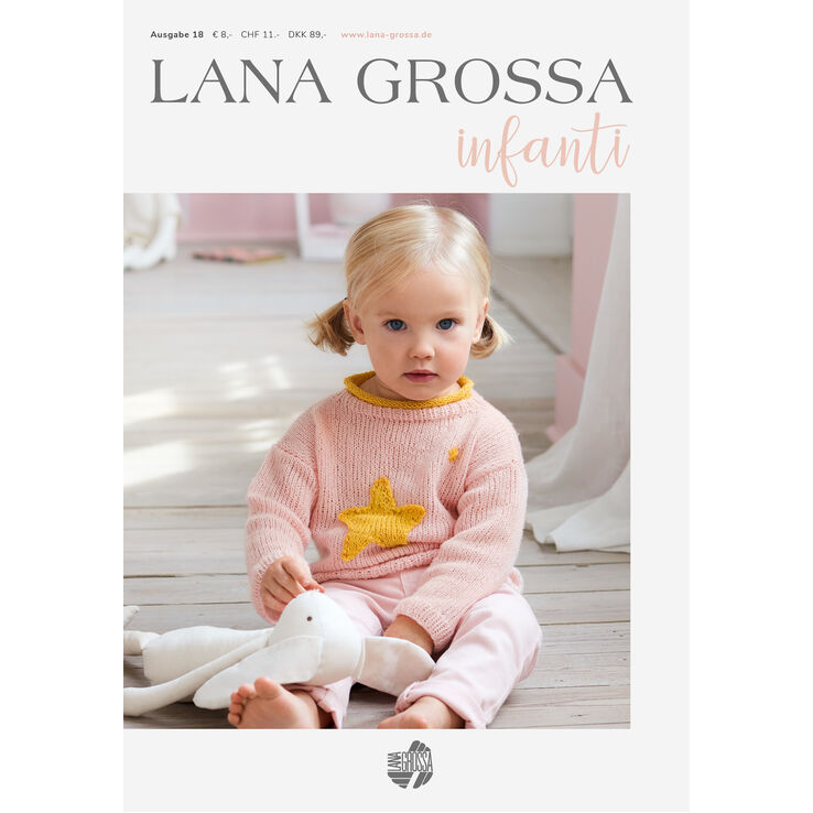 INFANTI No. 18 - Magasin (DE) + Beskrivningar (DK) från Lana Grossa
