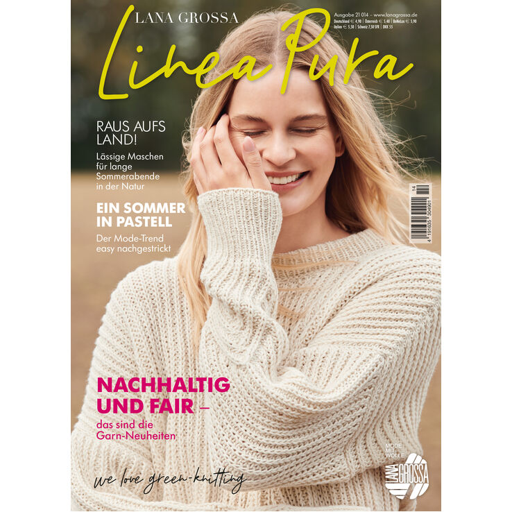 LINEA PURA No. 14 - Magasin (DE) + Beskrivningar (DK) från Lana Grossa