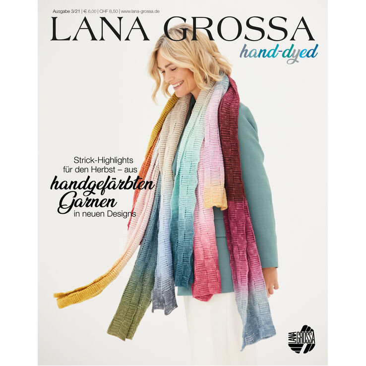 HAND-DYED No. 3 - Magasin (DE) + Beskrivningar (DK) från Lana Grossa