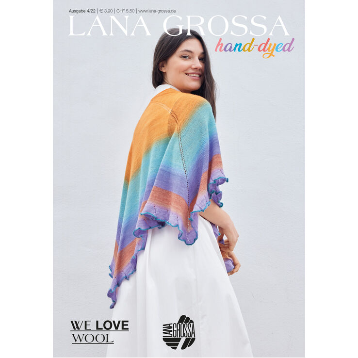 HAND-DYED No. 4 - Magasin (DE) + Beskrivningar (DK) från Lana Grossa