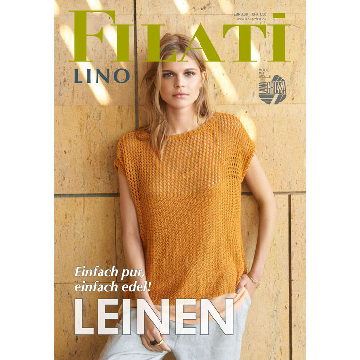 FILATI Lino Udgave 1 - Magasin (DE) + Strikkeopskrifter (DK) från Lana Grossa