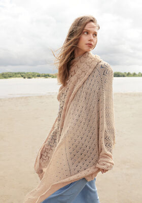 TREKANTSSJAL Cool Wool Lace - Stickbeskrivning (SE) från Lana Grossa