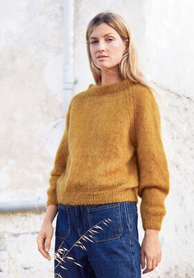 RAGLANPULLOVER Brigitte No. 3 - Stickmönster (DK) från Lana Grossa