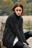 Lana Grossa CARDIGAN Alta Moda Alpaca - Stickmönster (DK)