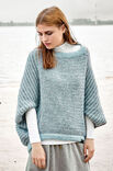 Lana Grossa PONCHOPULLOVER Alta Moda Alpaca - Stickmönster (DK)