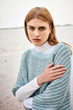 Lana Grossa PONCHOPULLOVER Alta Moda Alpaca - Stickmönster (DK)