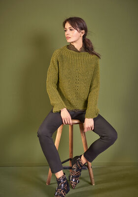 PULLOVER Cool Wool Big Melange - German Edition från Lana Grossa