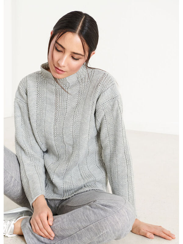 Lana Grossa PULLOVER Cool Wool Big - Stickmönster (DK)