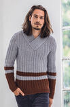 Lana Grossa PULLOVER Cool Wool Big Melange - Stickmönster (NO)