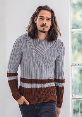 PULLOVER Cool Wool Big Melange - Stickmönster (NO) från Lana Grossa