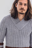 Lana Grossa PULLOVER Cool Wool Big Melange - Stickmönster (NO)