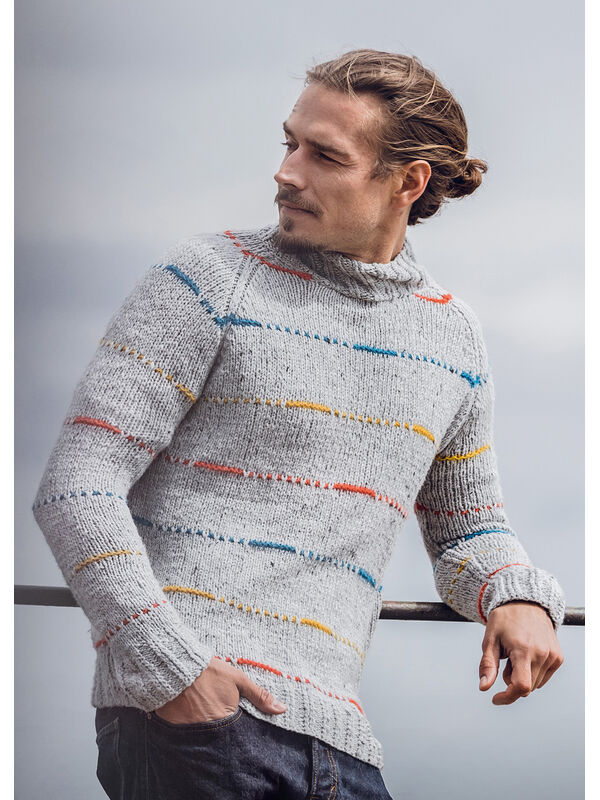 Lana Grossa PULLOVER Benessere Tweed & Brigitte No. 2 - Stickmönster (SE)