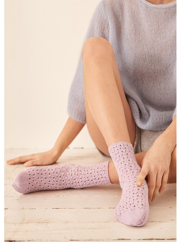 Lana Grossa SOCKOR Meilenweit 100g Cotton Bamboo - Stickmönster (SE)