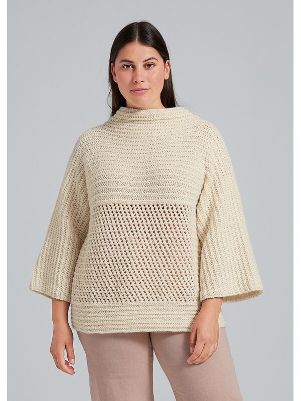 Lana Grossa PULLOVER Landlust Alpaka Merino 100 - Stickmönster (DK)