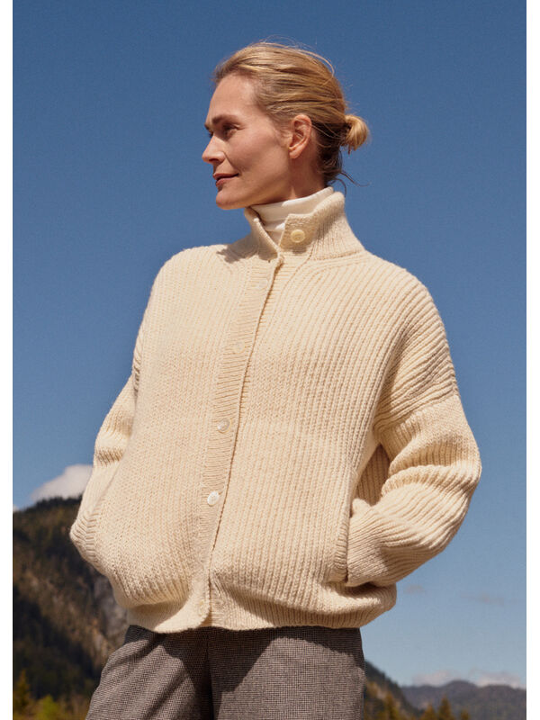 Lana Grossa CARDIGAN Alta Moda Alpaca - Stickmönster (SE)