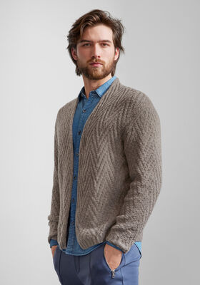 CARDIGAN Cashmere 16 Fine - Stickmönster (SE) från Lana Grossa