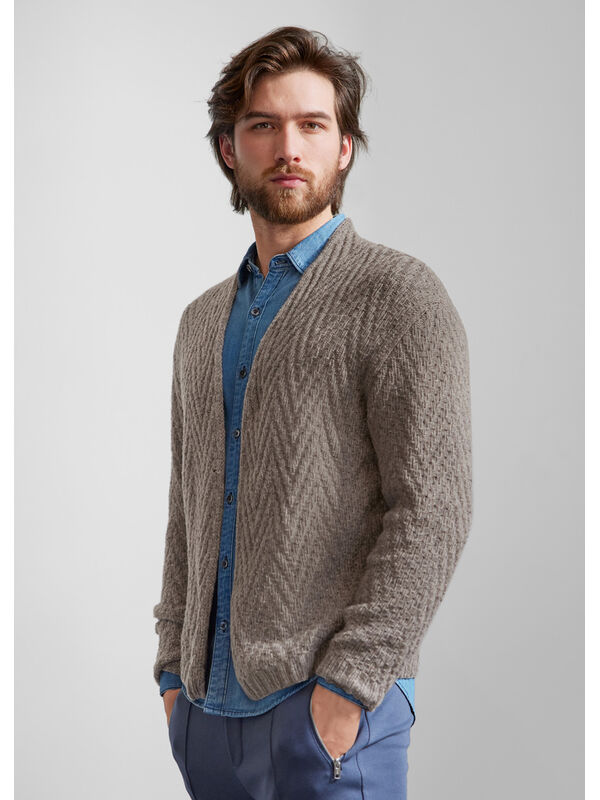 Lana Grossa CARDIGAN Cashmere 16 Fine - Stickmönster (SE)