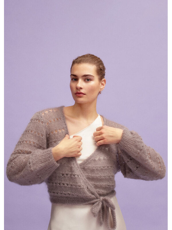 Lana Grossa OMLOTT-CARDIGAN Silkhair - Stickmönster (SE)