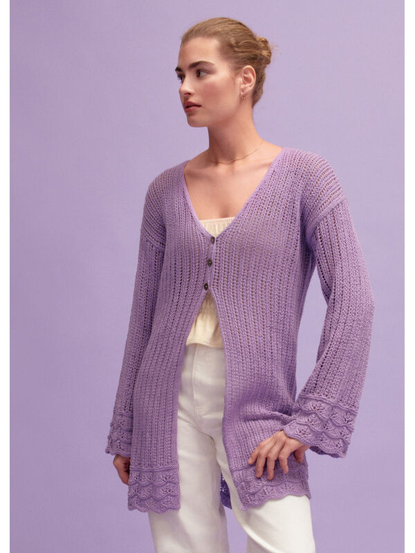 Lana Grossa CARDIGAN Cotton Wool - Stickmönster (SE)