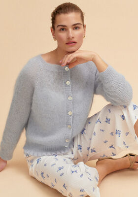 CARDIGAN Silkhair - Stickmönster (SE) från Lana Grossa